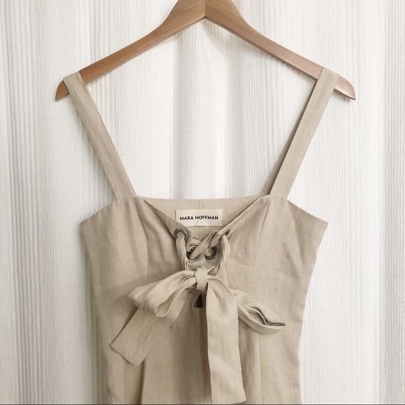 ✖️SOLD✖️Mara Hoffman Tan Midi Dress - Picture 9 of 11